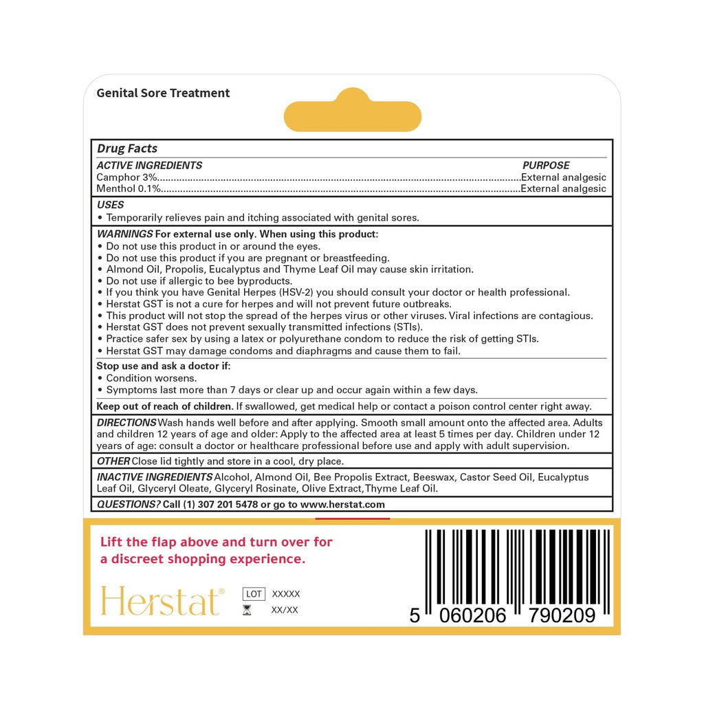 Herstat GST Genital Sore Treatment