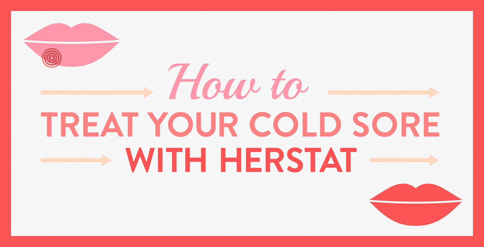 How to treat your cold sore infographic